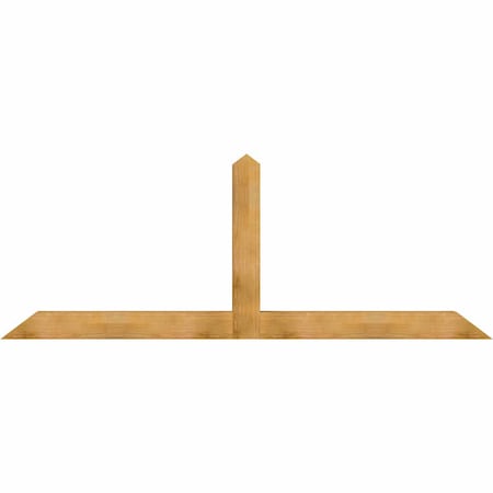 Ekena Millwork Portland Rough Sawn Timber Gable Bracket, Western Red Cedar, 108"W x 40"H x 6"D x 6"F, 9/12 Pitch GBW108X40X0606POR00RWR